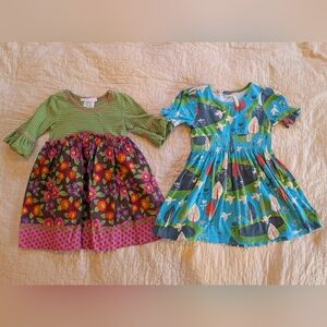 Toddler Spring Cottagecore Floral Dress Bundle